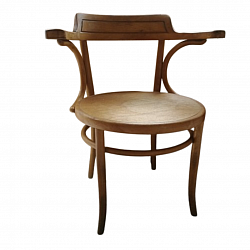 Fauteuil en bois courbé édition Fichel des années 1930. Bon état d'usage.  100 €