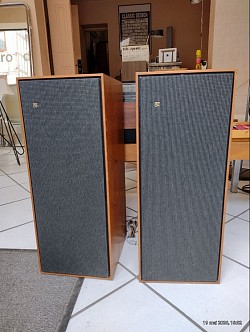 Une paire d'enceinte de la marque de Bang et Olufsen modèle 2400. 180 €.